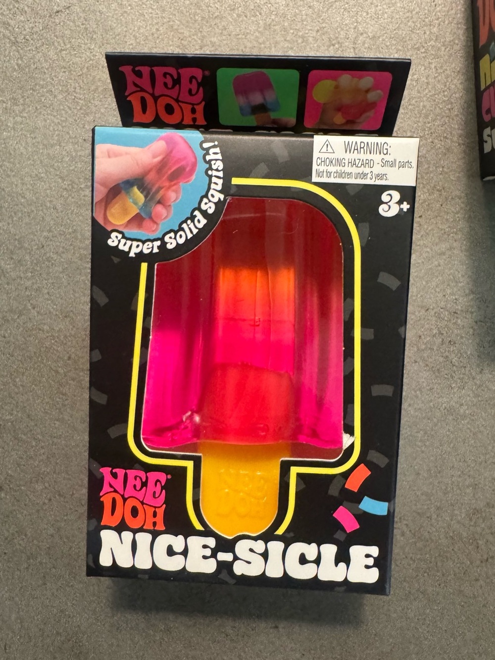 Nee Doh Nice-Sicle Popsicle Squishy Toy - Pink Red Authentic NEEDOH New Sealed